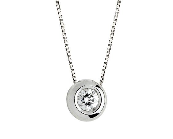 Necklace Namuri Woman in White Gold Diamante CB1513-01 - CB1513-01